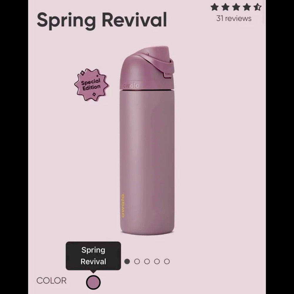 Owala free sip 32oz color spring revival